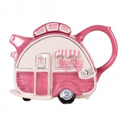 Caravan Pink Ceramic Teapot