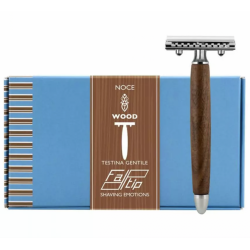 Fatip Walnut Wood Safety Razor Close Comb