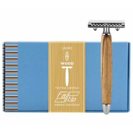 Fatip Olive Wood Safety Razor Close Comb