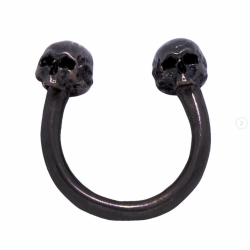 Skulls Ring Black
