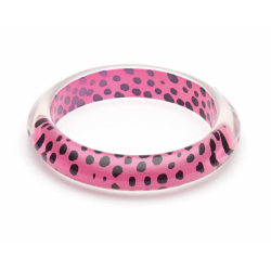 Pink Leopard Bangle