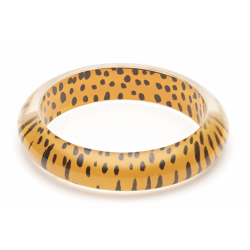 Yellow Leopard Bangle