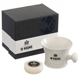 Kent Mug rasage blanc & savon 